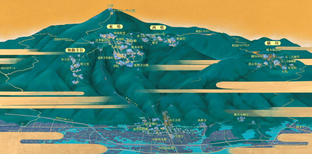 延暦寺境内の地図