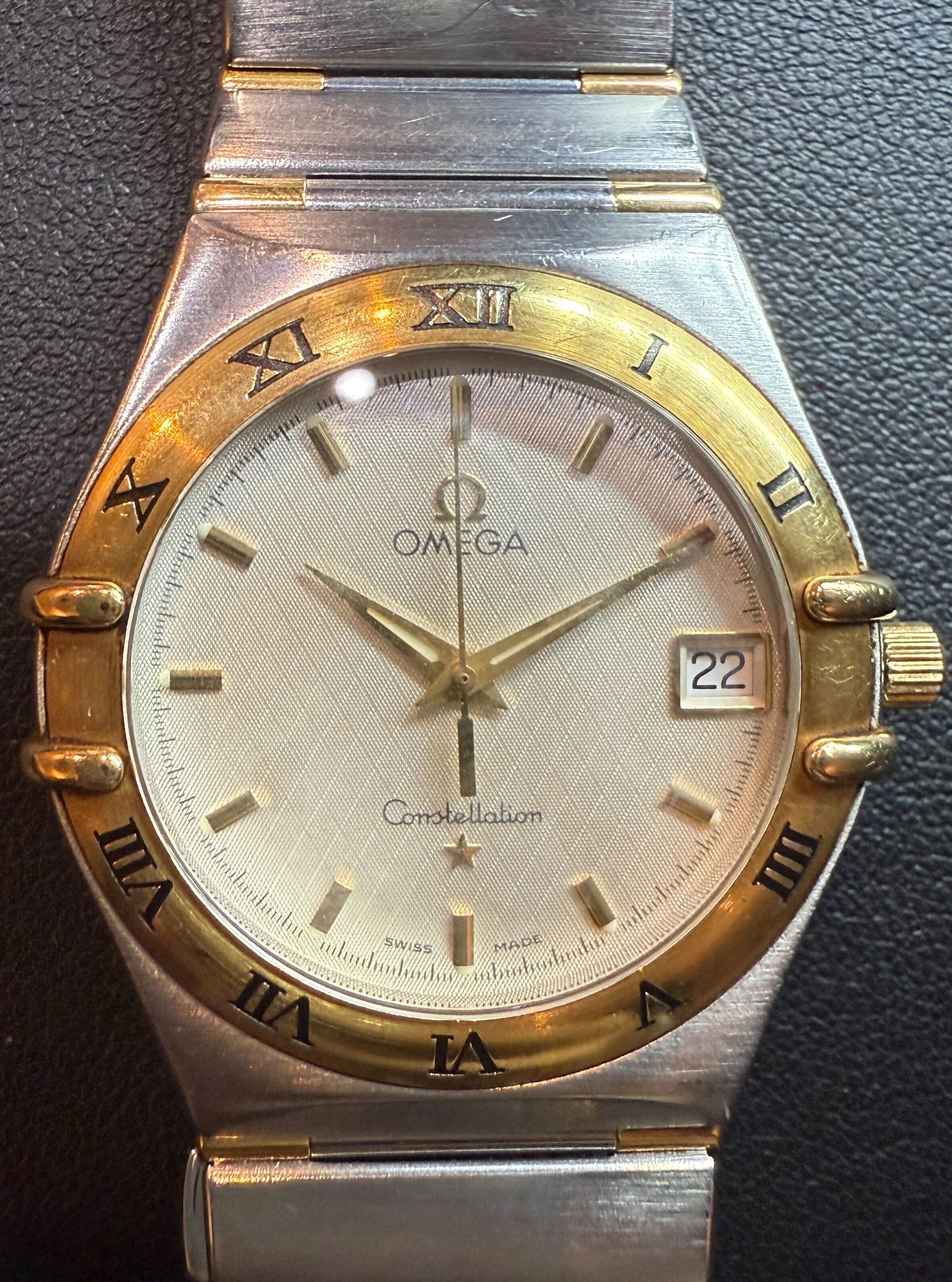 OMEGA コンステレーション QZ SS/K18